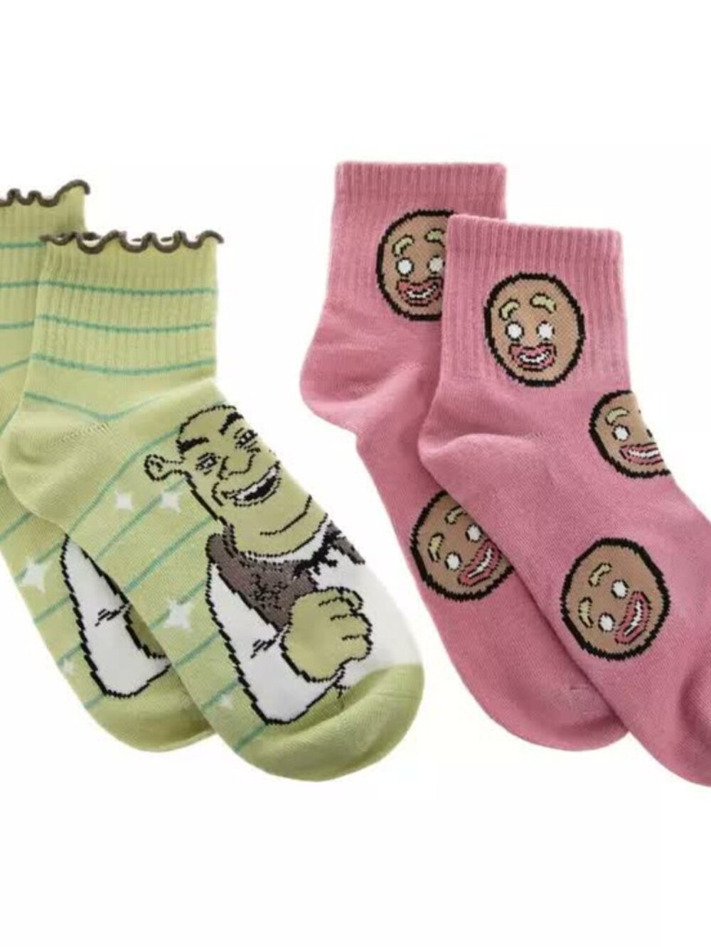 Shrek & Gingy Ankle Socks